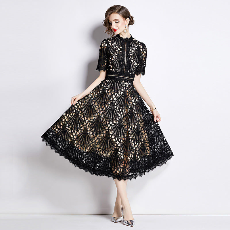 Women's Dress For Summer Crochet Embroidery Design Sense Niche Chic Dresses