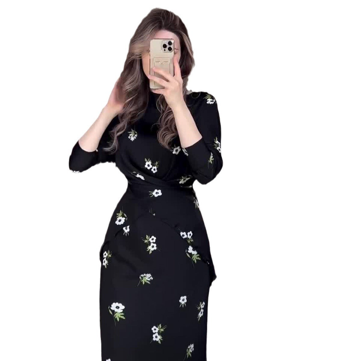 Women's Loose Breathable Casual Round Neck Flower Suits