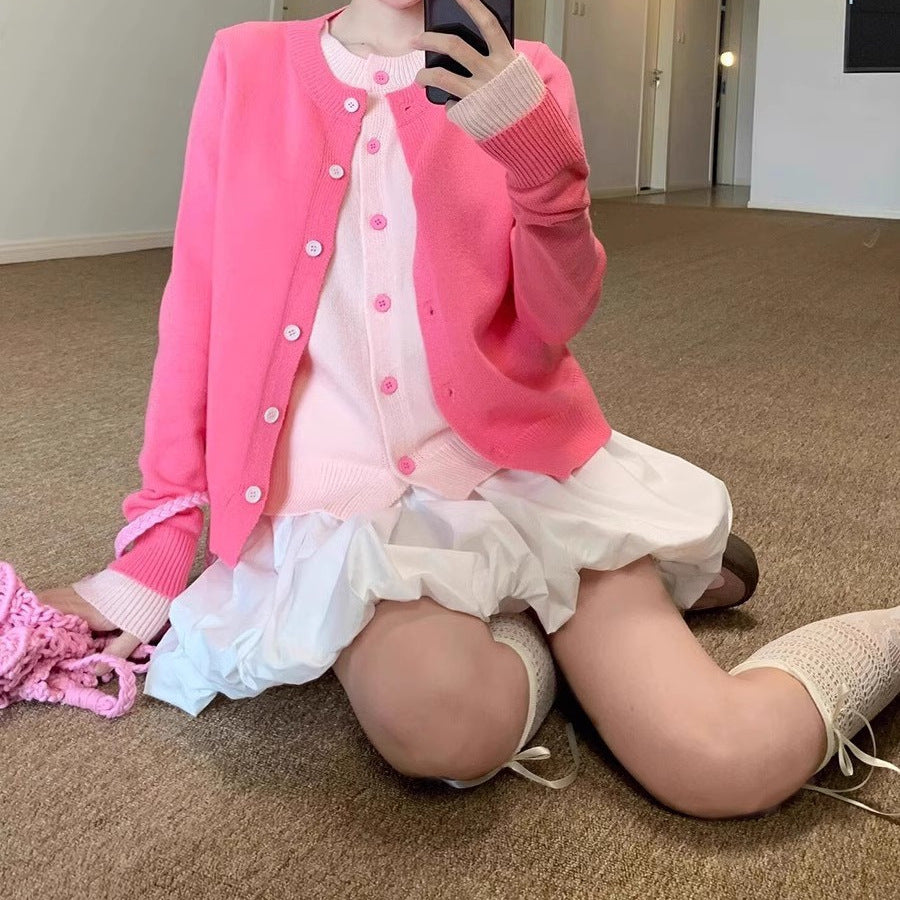 Women's Knitted Crew Neck Clothes Spring Women's Sweater