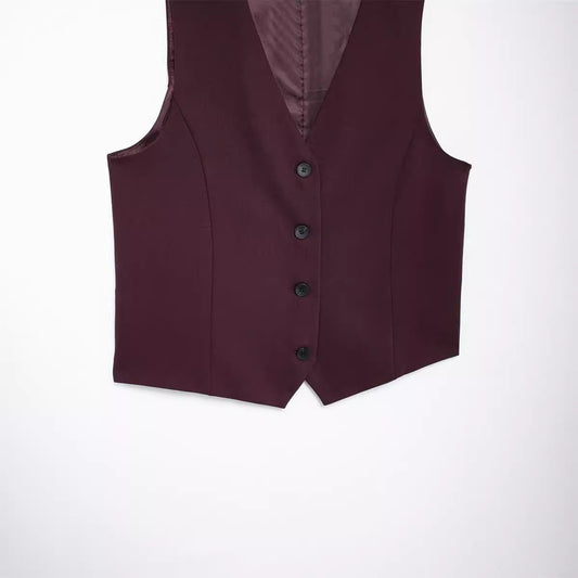 Autumn Straight Sleeveless Fashion Casual Niche Suits