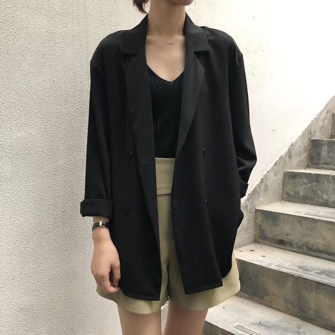 Women's Thin British Style Loose Korean Sun Blazers