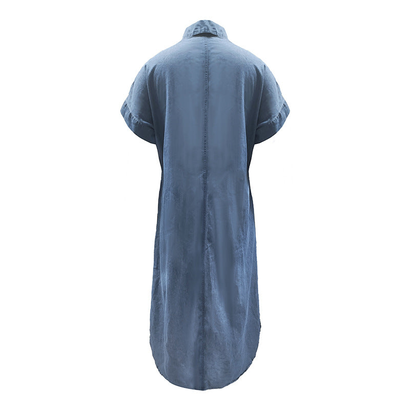 Women's Simple Comfortable Summer Elegant Zipper Sleeve Dress
