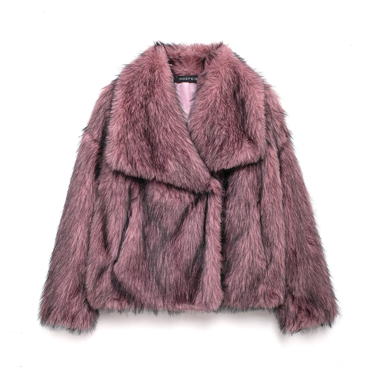 Women's Winter Fashionable Elegant Artificial Fur Coats