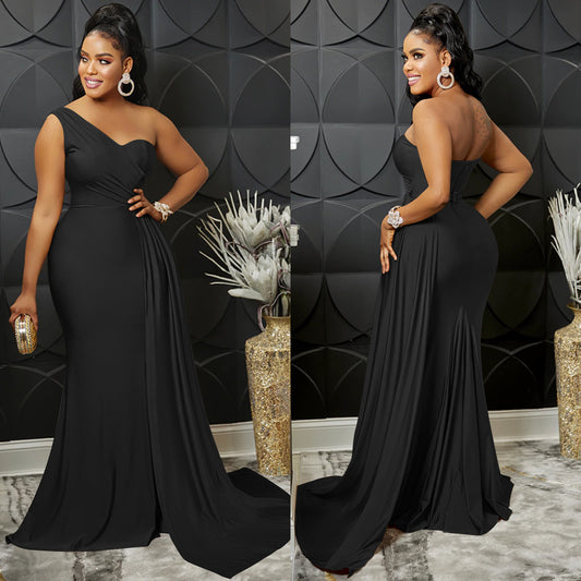 Women's Fashion Solid Color Party Tight Sleeve Dress Dresses