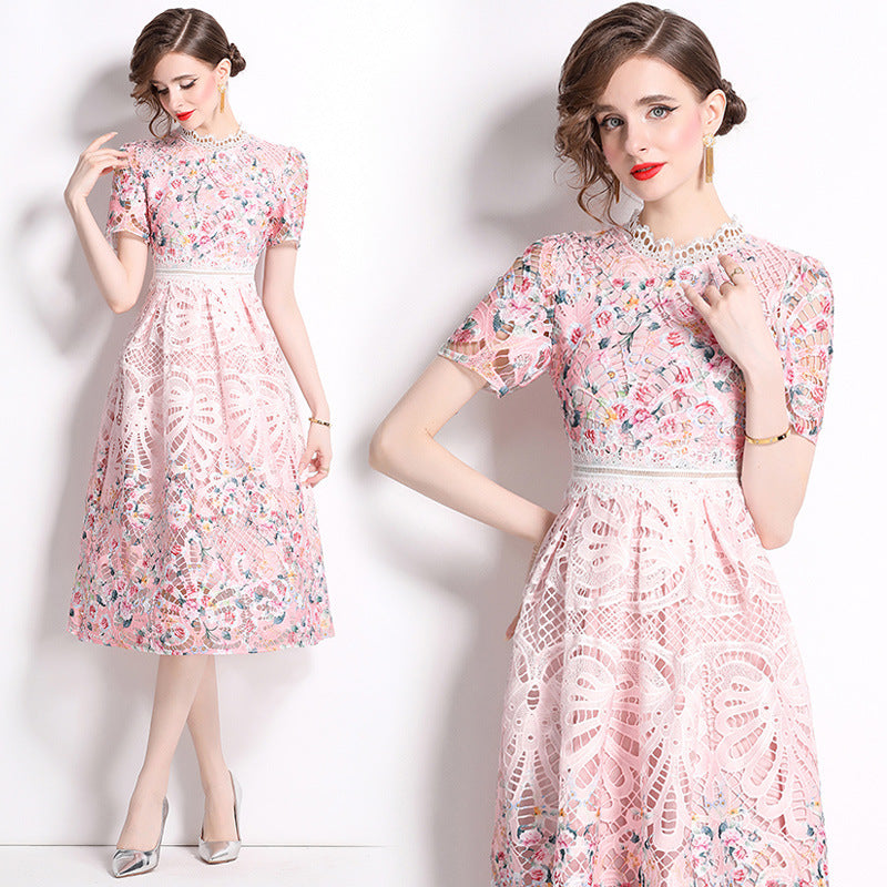 Women's Summer French Elegant High Sense Slimming Dresses