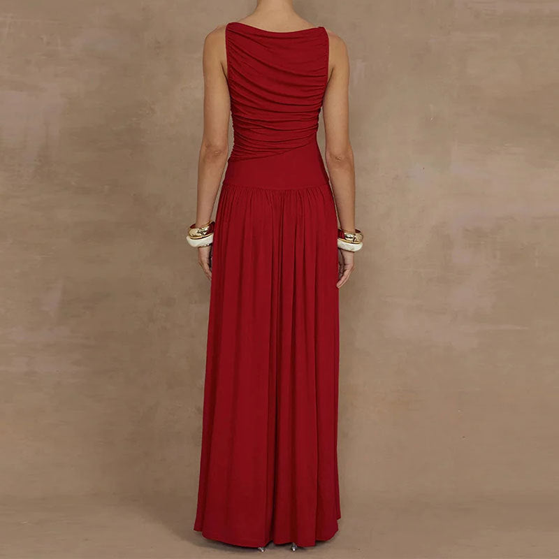 Women's Dress Fashion Elegant Solid Color Slim Dresses