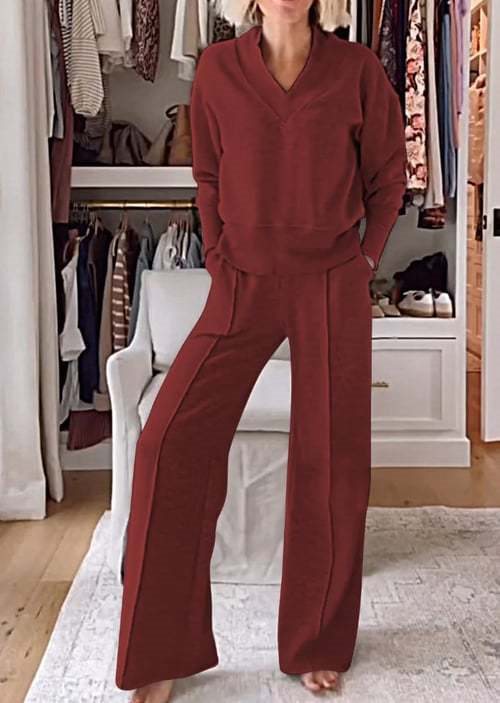 Autumn Long Sleeve Loose Wide Leg Tops