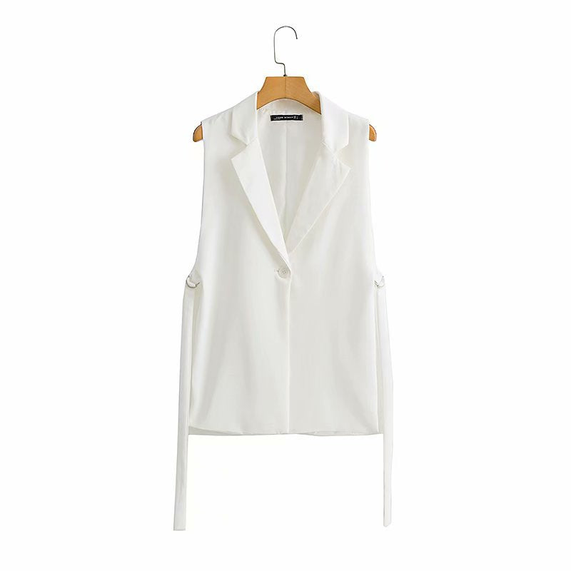 Graceful Elegant Classy Spring Decorative Split Vests