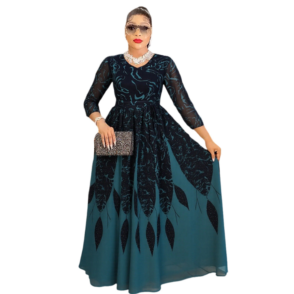 Women's Dress African Wear Long Sleeve Elegant Dresses