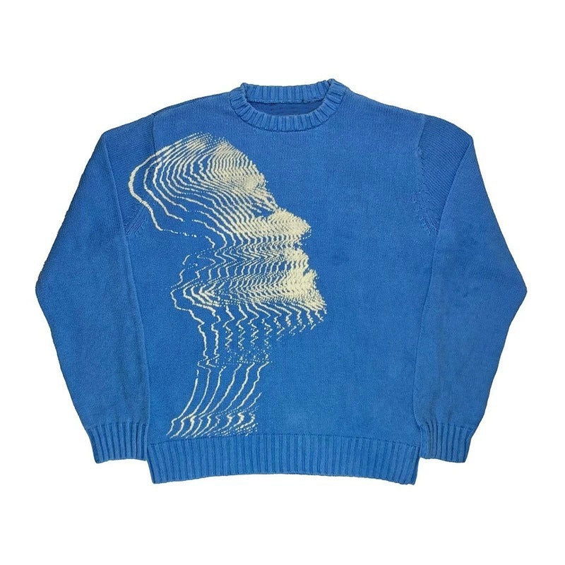Women's Loose Pullover Personal Leisure Crew Neck Sweater