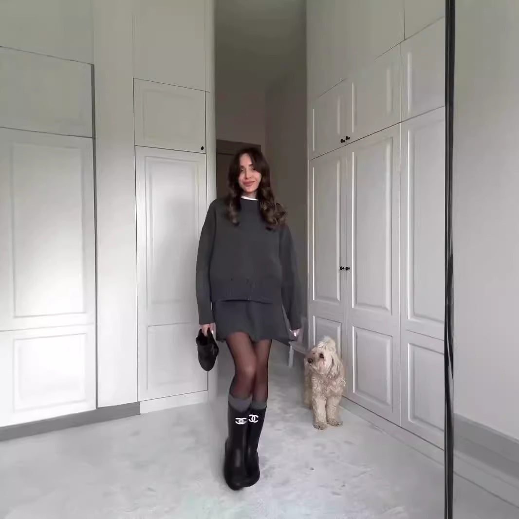 Women's High Quality Autumn Solid Color Group Fashion Casual Suit
