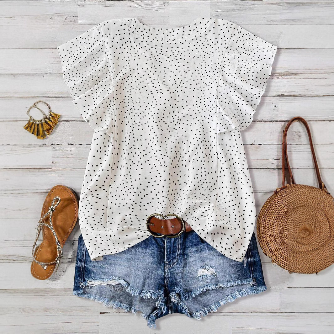 Unique Elegant Princess Sleeves Chiffon Shirt Tops