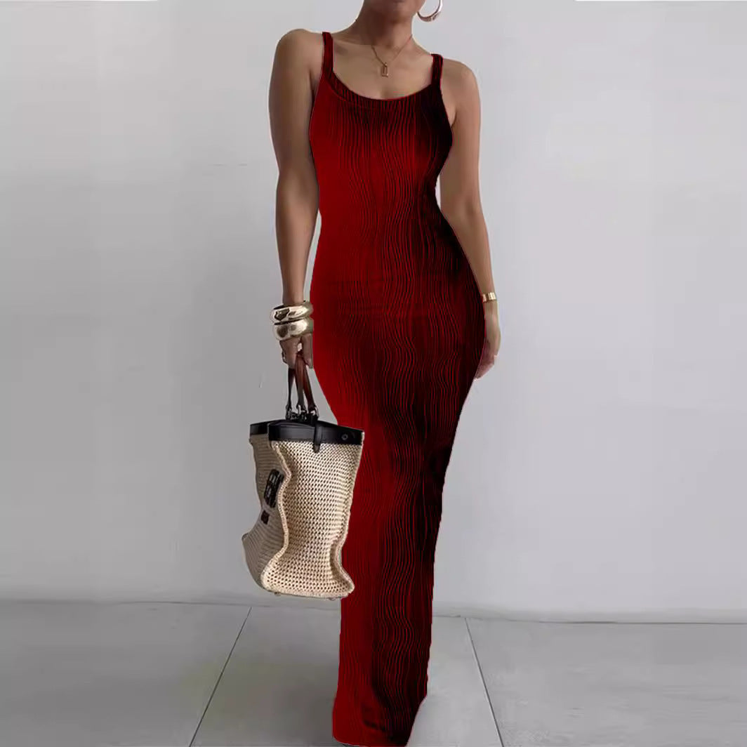 Beautiful Women's Summer Tight Sleeveless Elegant Dress
