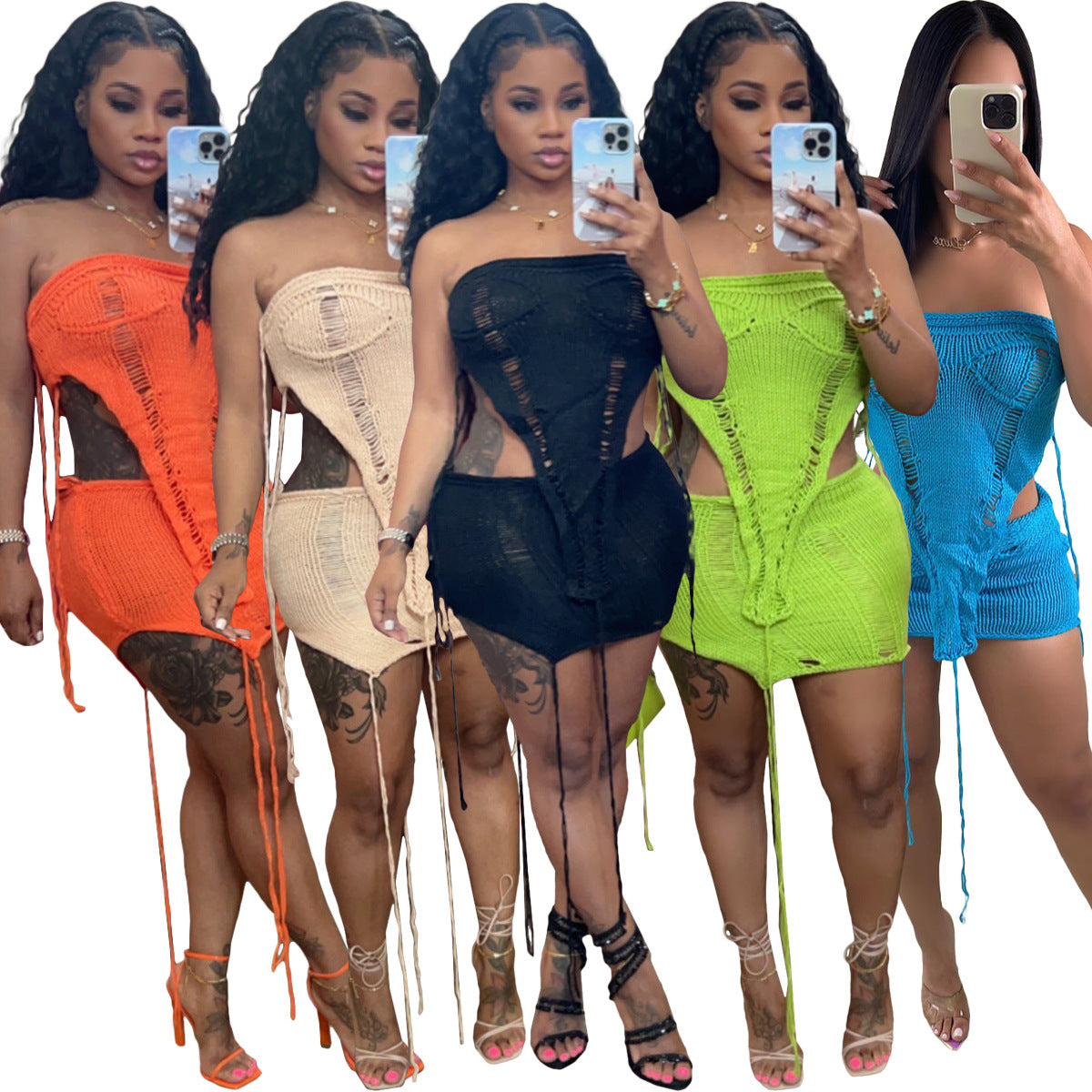 Versatile Attractive Urban Sexy Sleeveless Beach Fashion Casual Suit