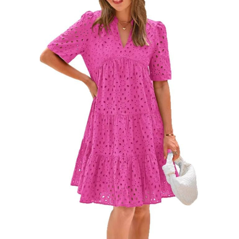 Women's Comfortable Summer Sleeve Long Dress Dresses