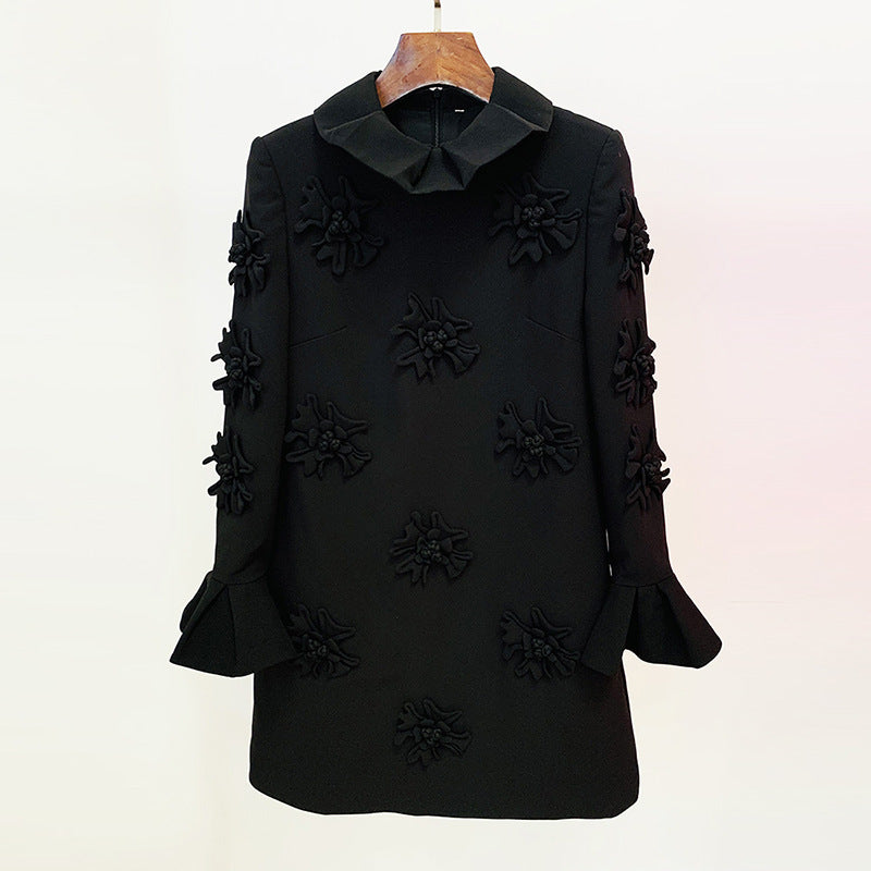 Fashionable Elegant Handmade Three-dimensional Flower Bell Dress