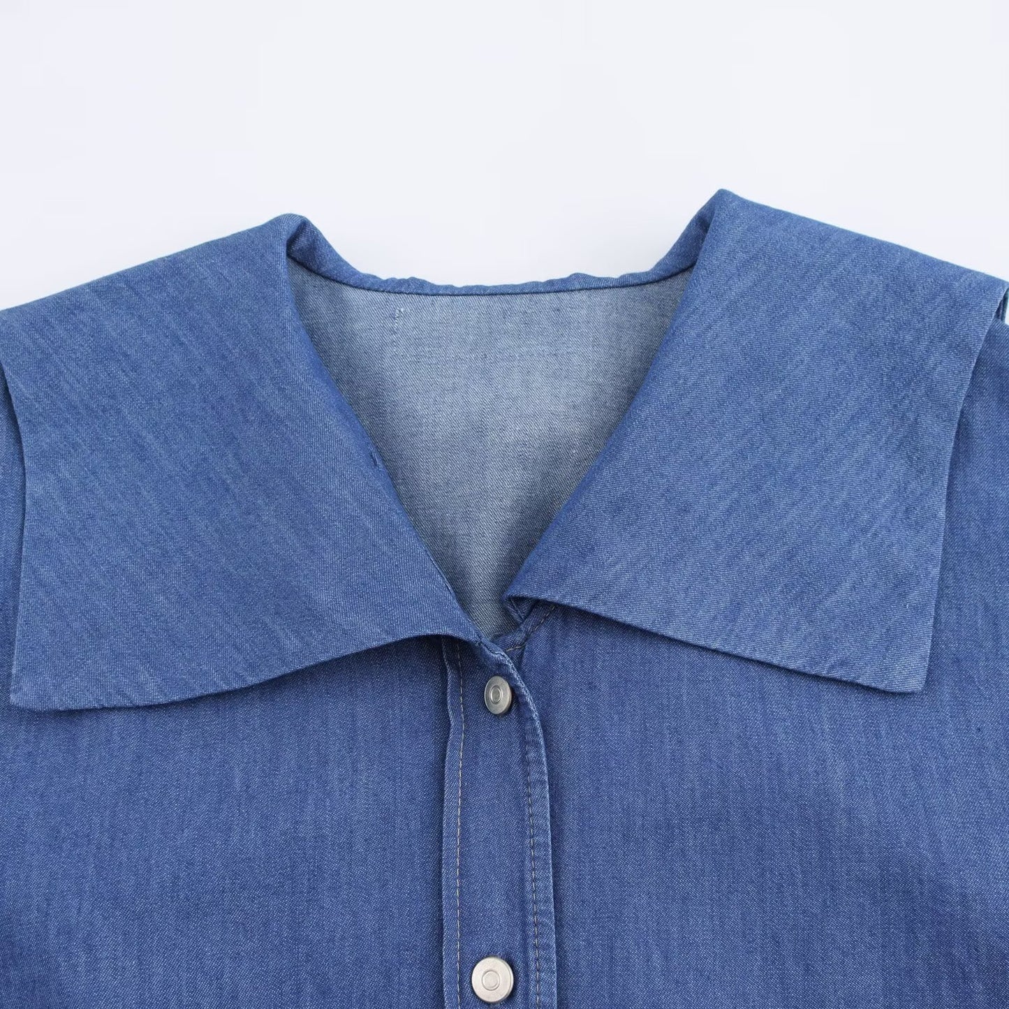 Women's Spring Street Fashion Denim Lapel Shirt Jackets