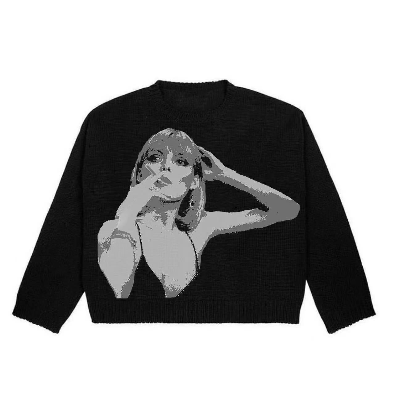 Women's Loose Pullover Personal Leisure Crew Neck Sweaters