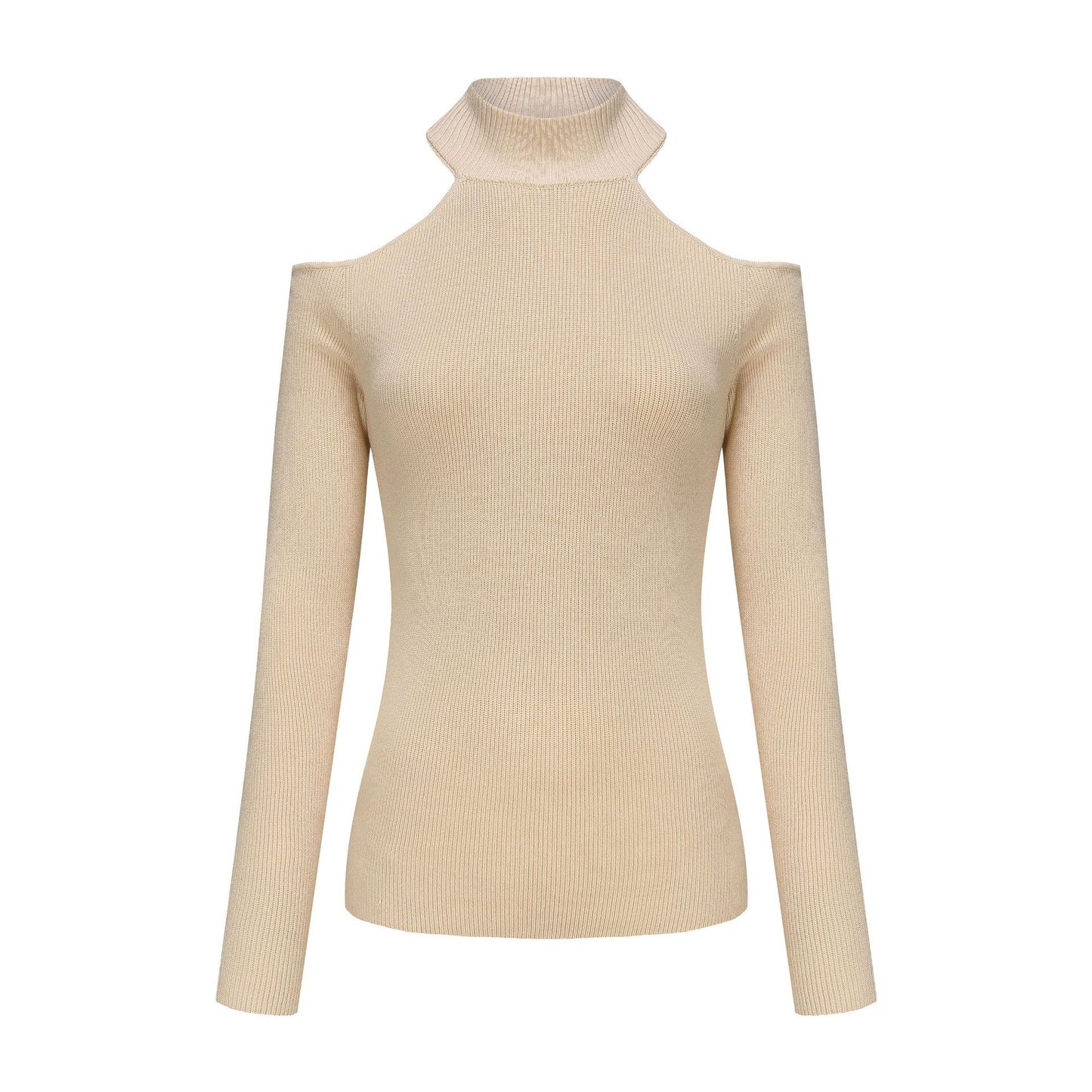 Women's Early Spring Sexy Halter Design Versatile Show Women's Sweater
