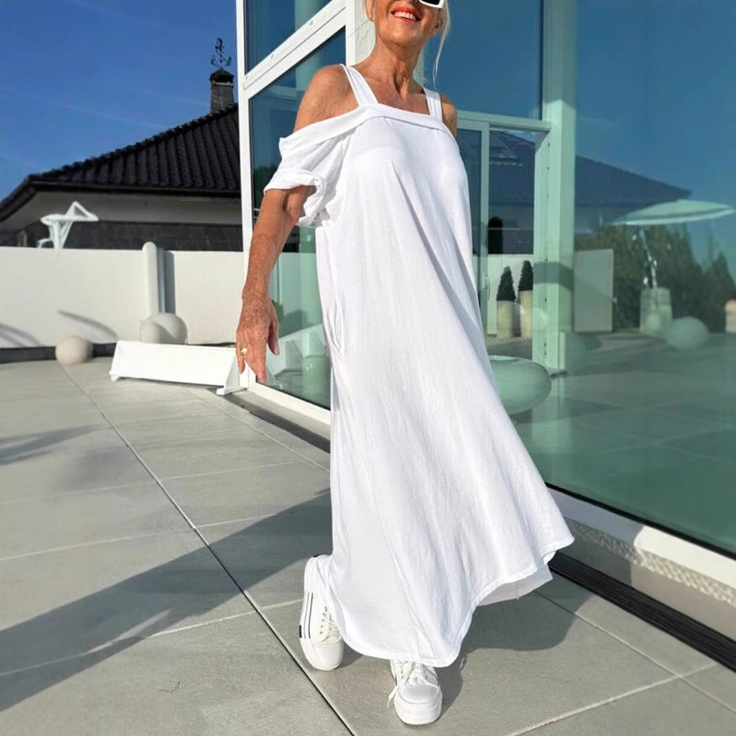 Comfortable Women's Summer Sling Loose Long Dress