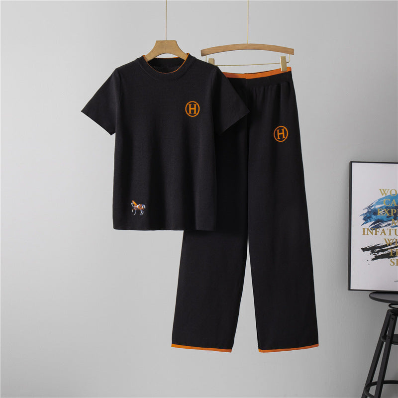 Women's Loose Two-piece Short-sleeved Summer Clothes Fashionable Suits