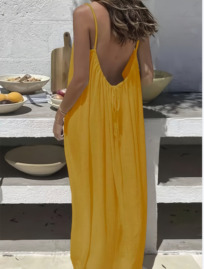 Comfortable Graceful Classic Slouchy Women's Strap Dress