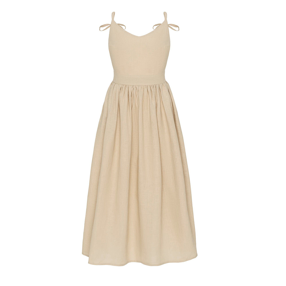 Women's Cotton With Shoulder Straps Spring Elegant Dresses
