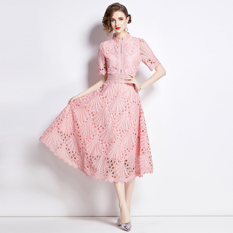 Women's Dress For Summer Crochet Embroidery Design Sense Niche Chic Dresses