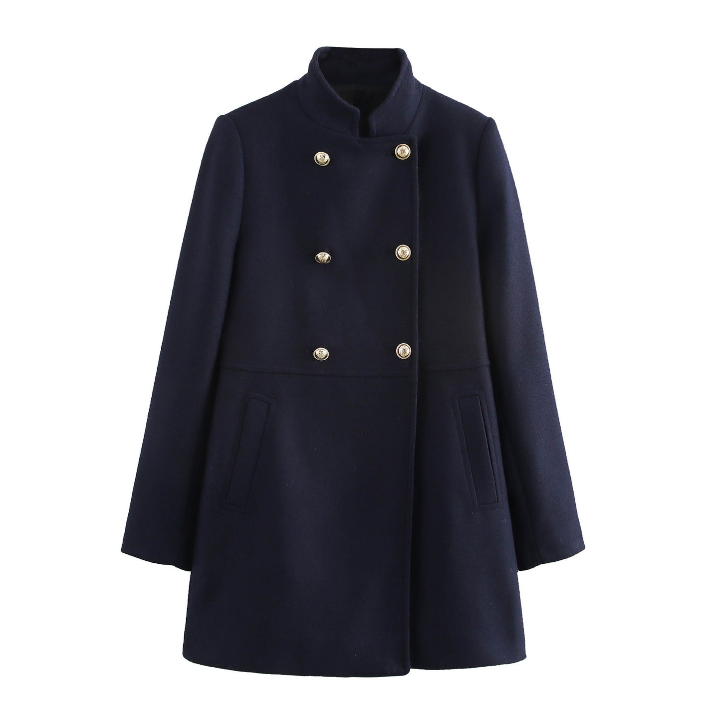 Women's New Winter French Fashion Double-breasted Coats