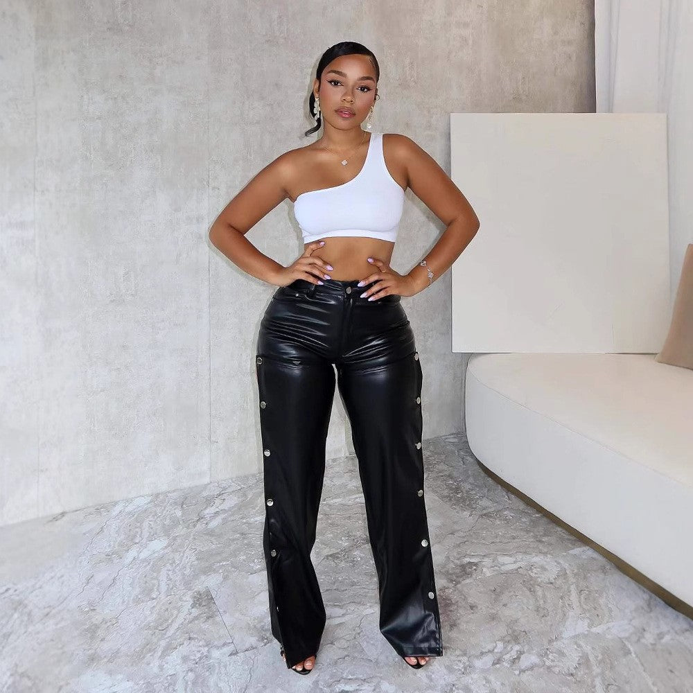 Fashion Sexy High Waist Slimming Straight Pants