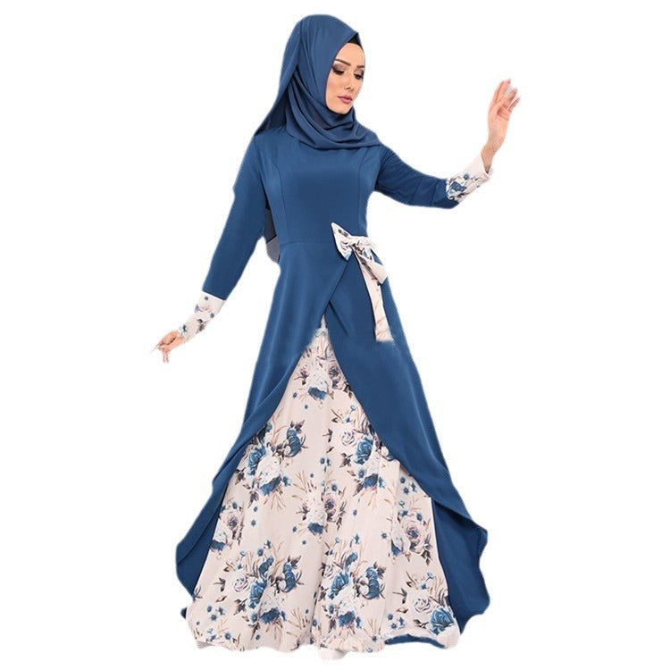 Women's Arab Slim Fit Pullover Long Dress Dresses