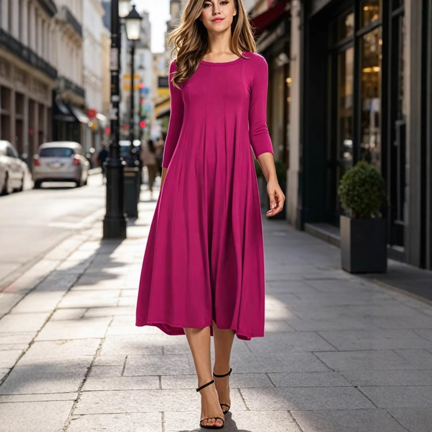 Seaside Vacation Large Slimming Loose Slim Fit Dress