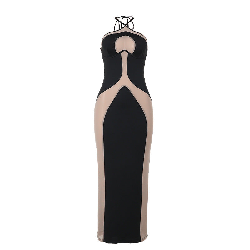 Autumn Dress Elegant Halter Sling Slim Dresses