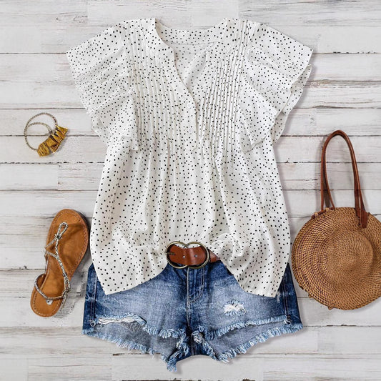 Unique Elegant Princess Sleeves Chiffon Shirt Tops