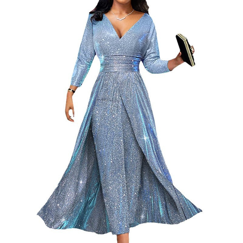 Dress Double-sided Sequined Large Tube Sexy Jumpsuits