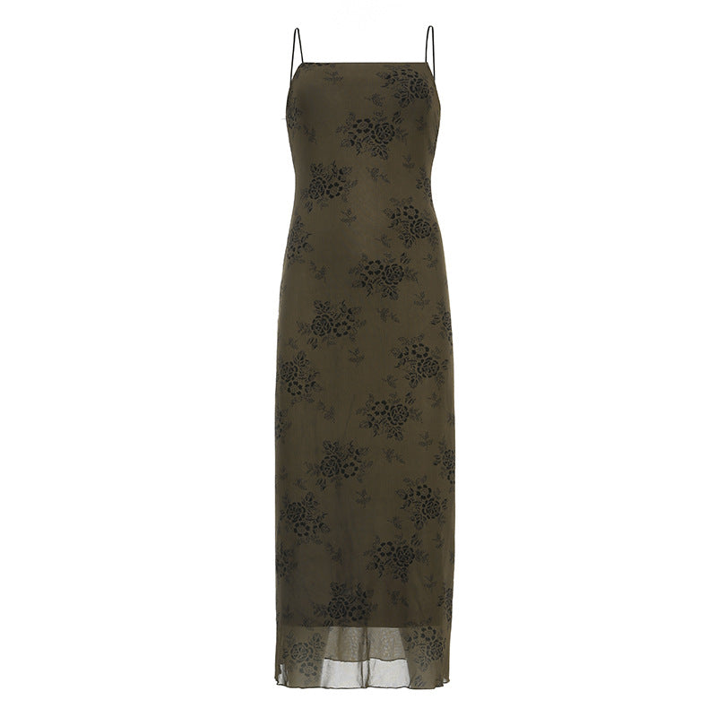 Women's Summer Street Hot Retro Dark Style Cool Dirty Dresses