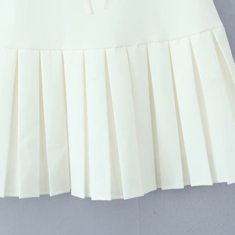 Women's Graceful Bow Pleated Tube Dress Dresses