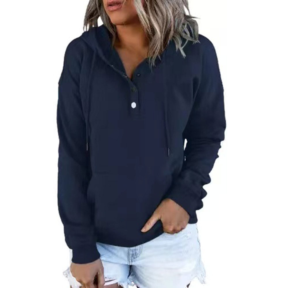 Versatile Women's Long-sleeved Loose Casual Hooded Women's Sweater, Sweater