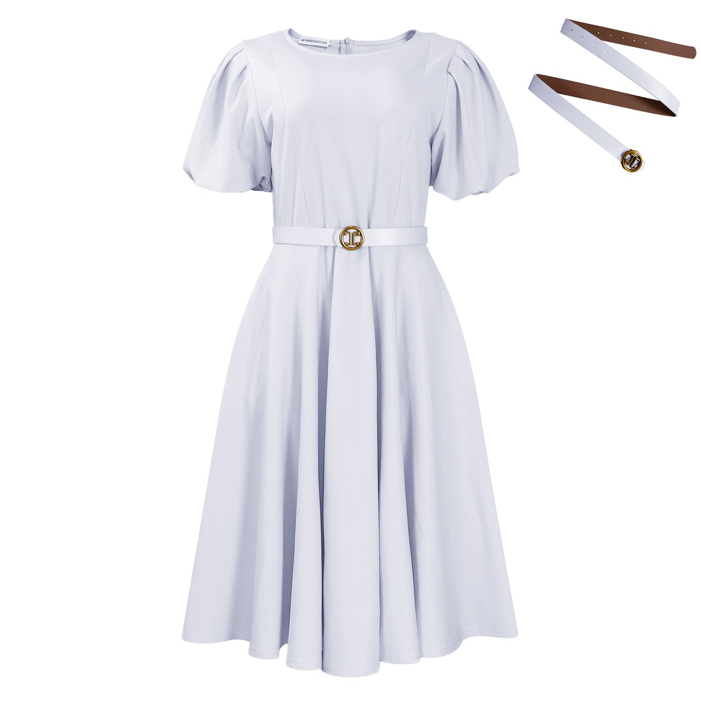 Women's Large Summer Fashion Bubble Elegant High Dress