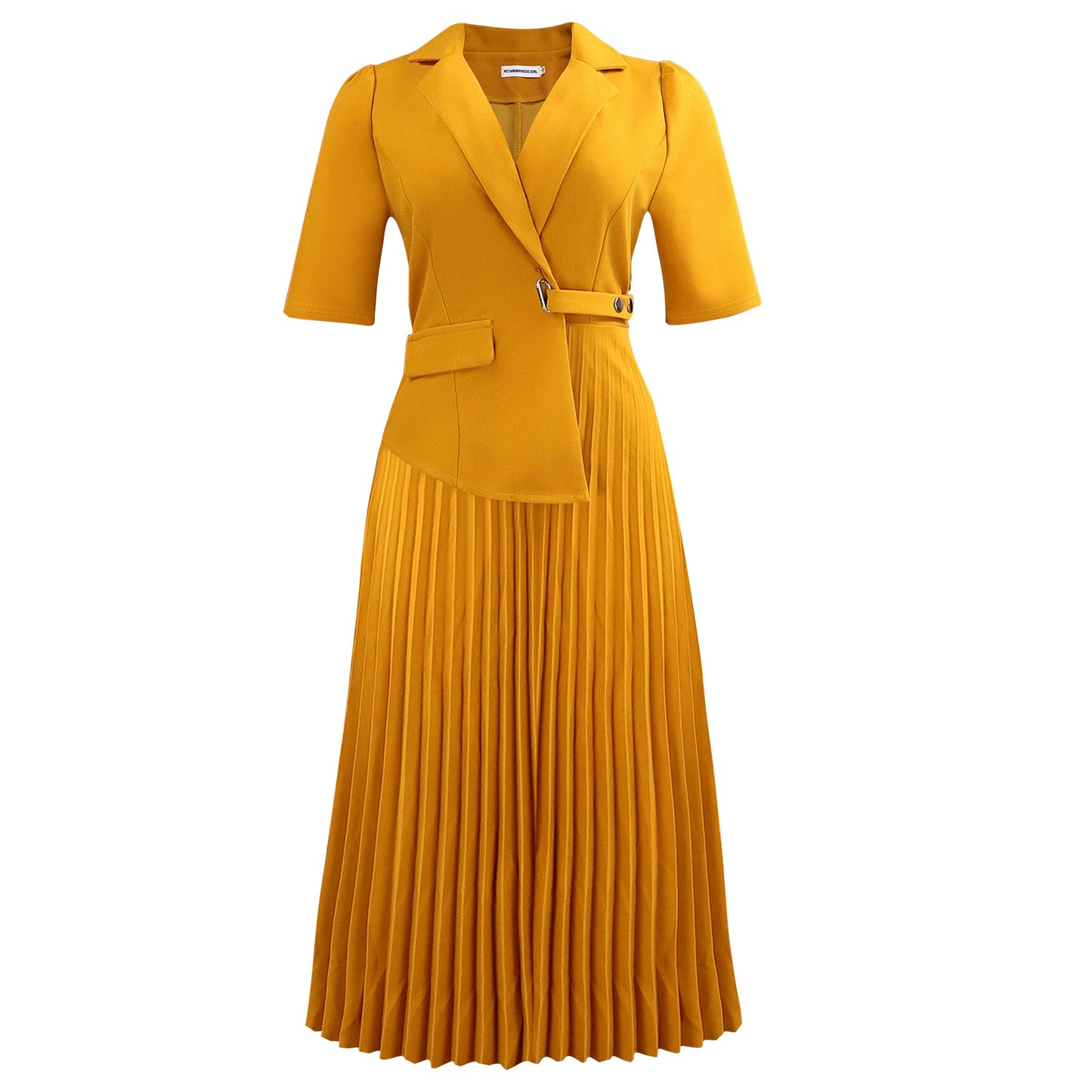 Summer Graceful Fashionable Elegant Half Sleeve Collar Dress