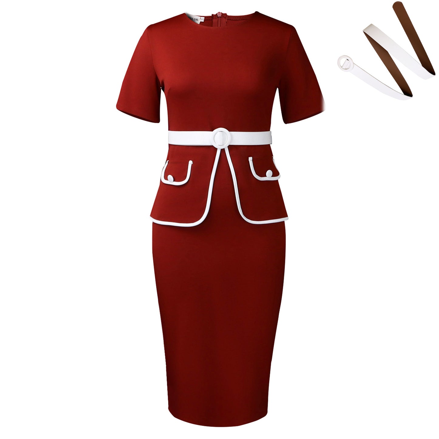 Women's Fashion Elegant Elastic Hip Sleeve Ol Plus Size