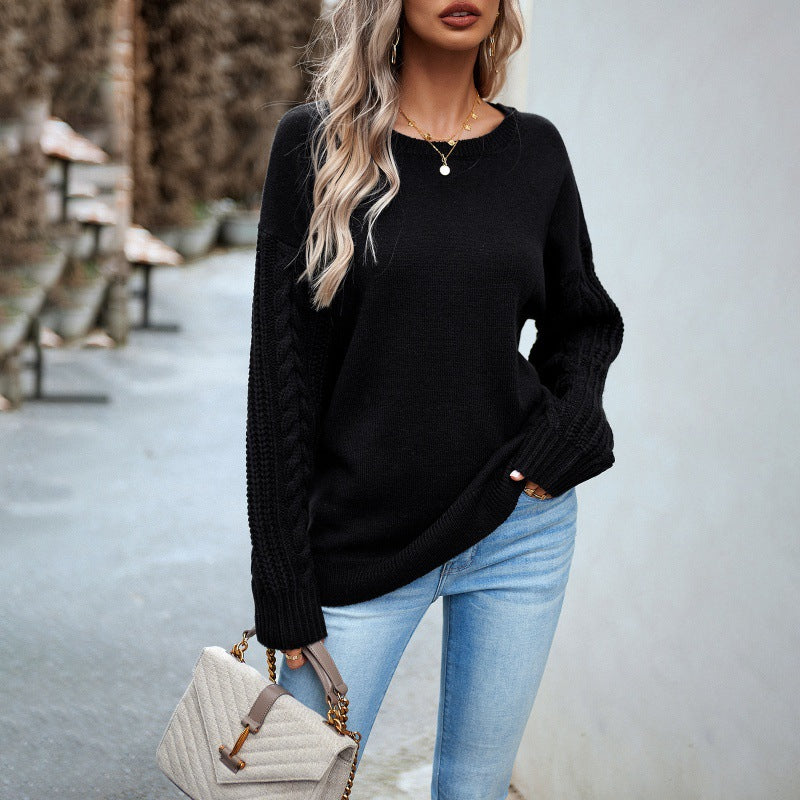 Women's Innovative Classic Round Neck Long-sleeved Sweaters