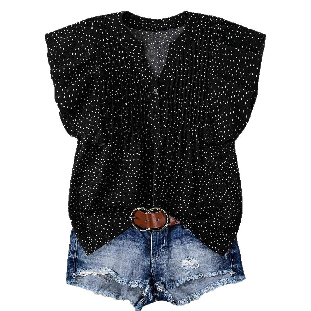 Unique Elegant Princess Sleeves Chiffon Shirt Tops
