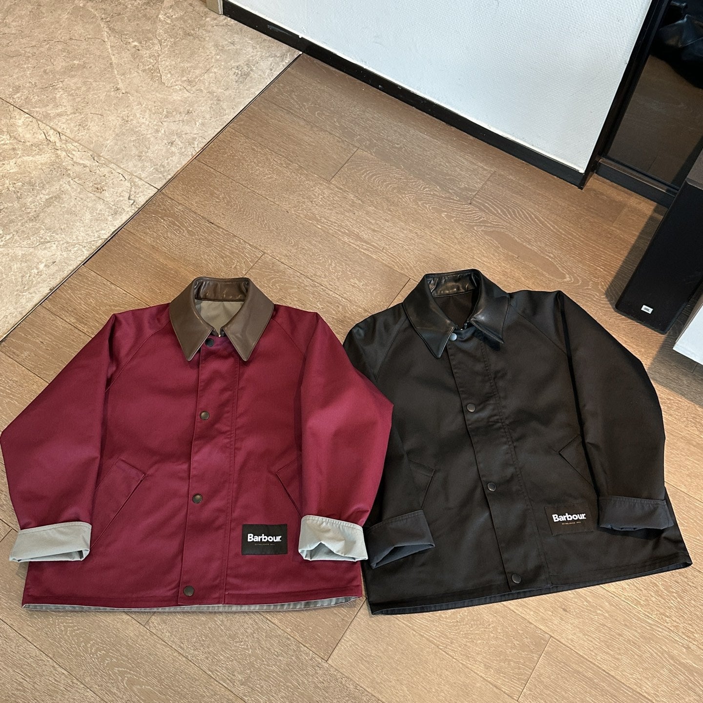 Casual Patchwork Contrast Color Double-sided Design Windproof Coats