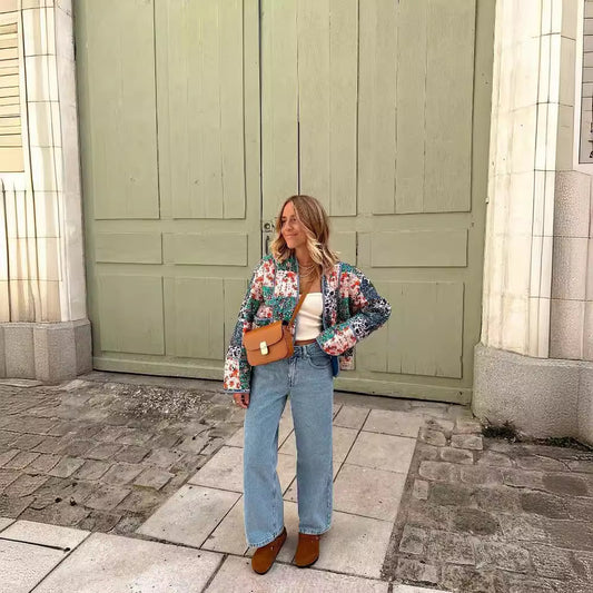 Women's Summer Street Fashion Printed Elegant Coats