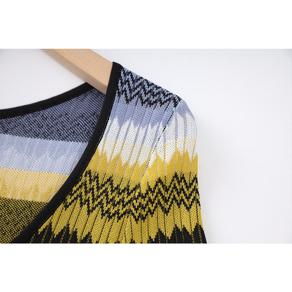 Scoop High Elastic Sleeve Early Autumn Dresses