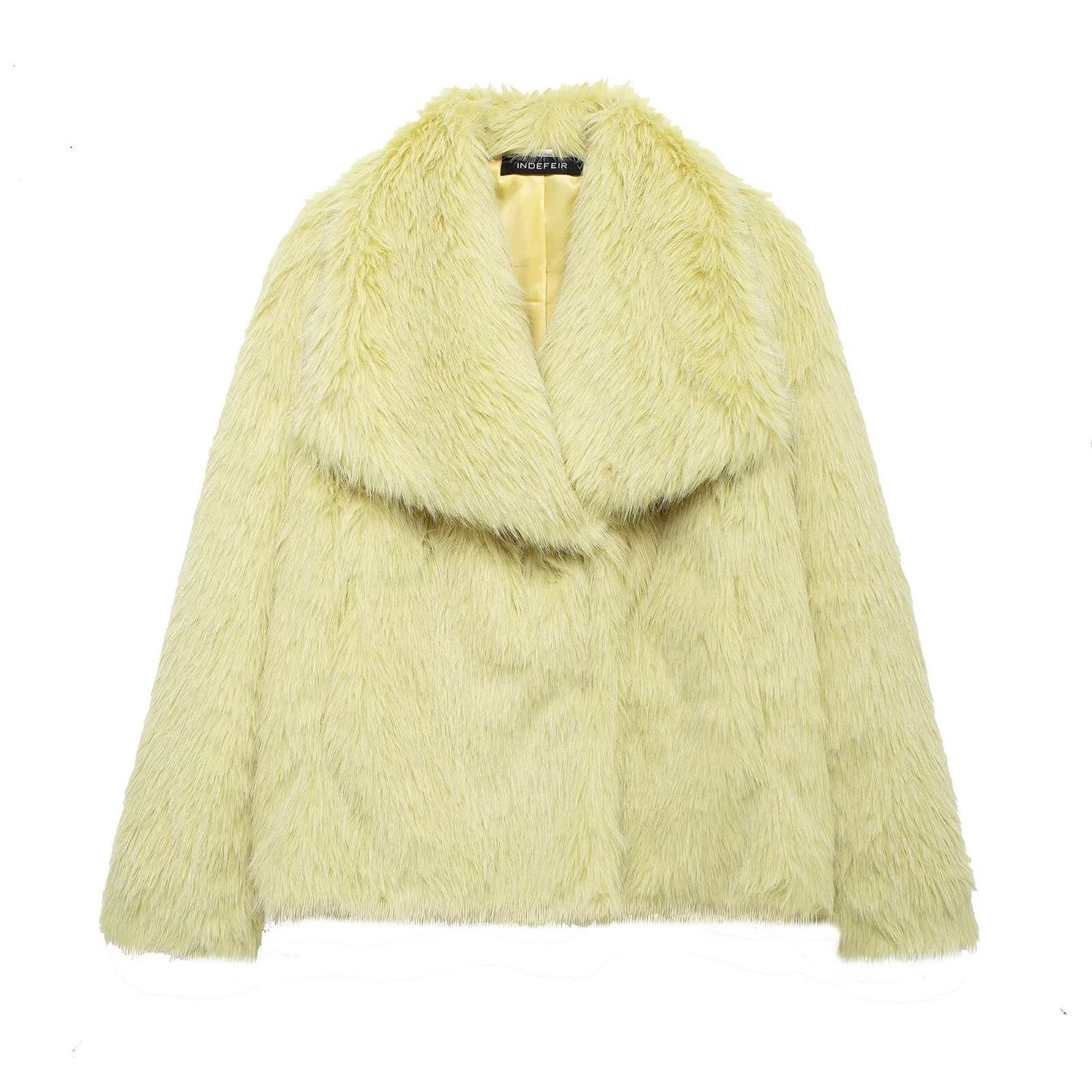 Women's Winter Fashionable Elegant Artificial Fur Coats