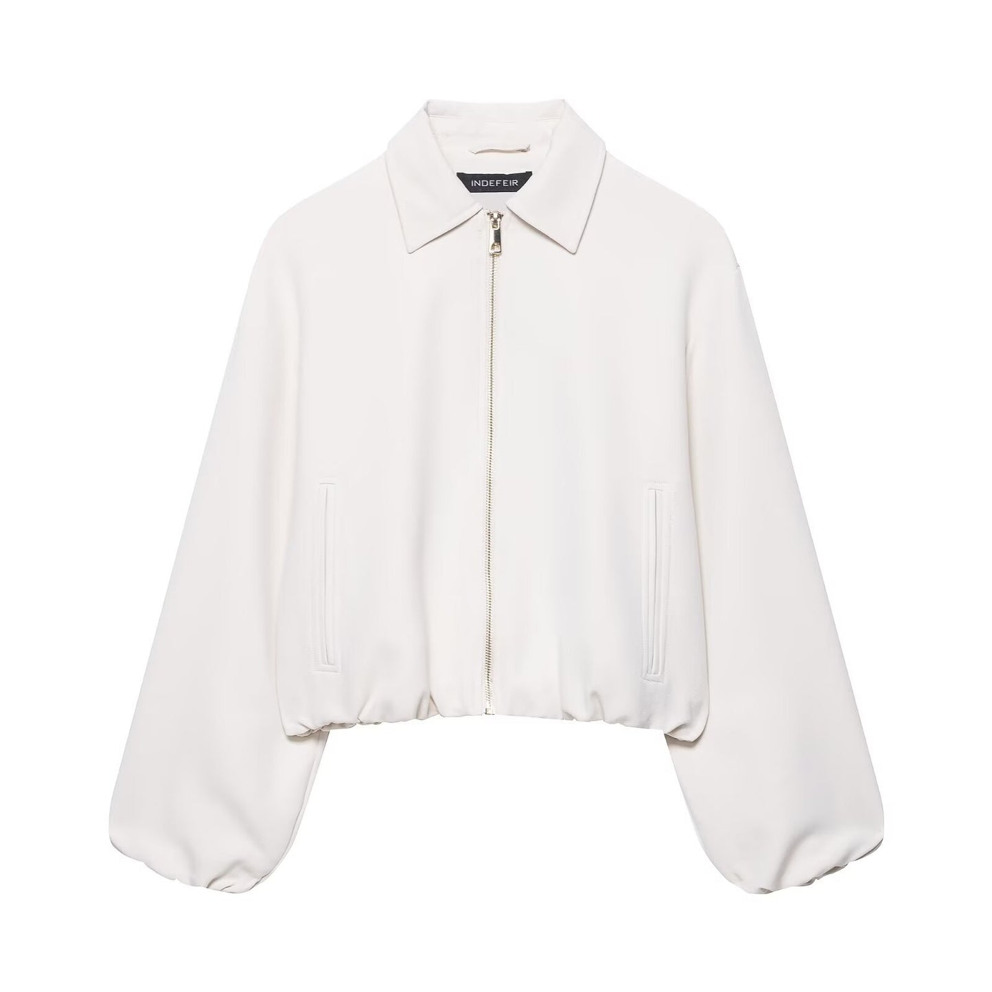 Women's Charming Street Fashion Zipper Puffy Jackets