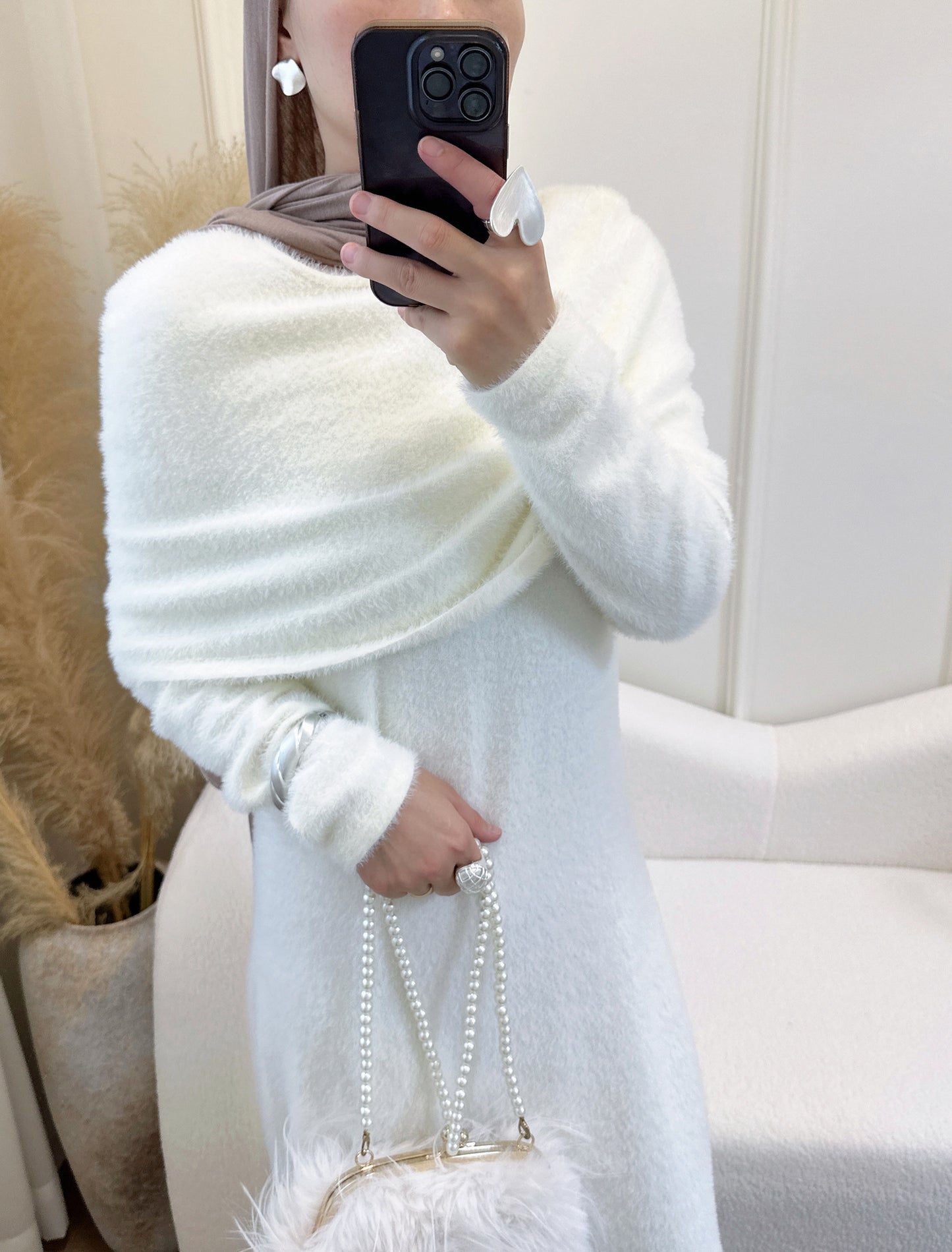 Cool Stylish Solid Color Shawl Two-piece Dresses