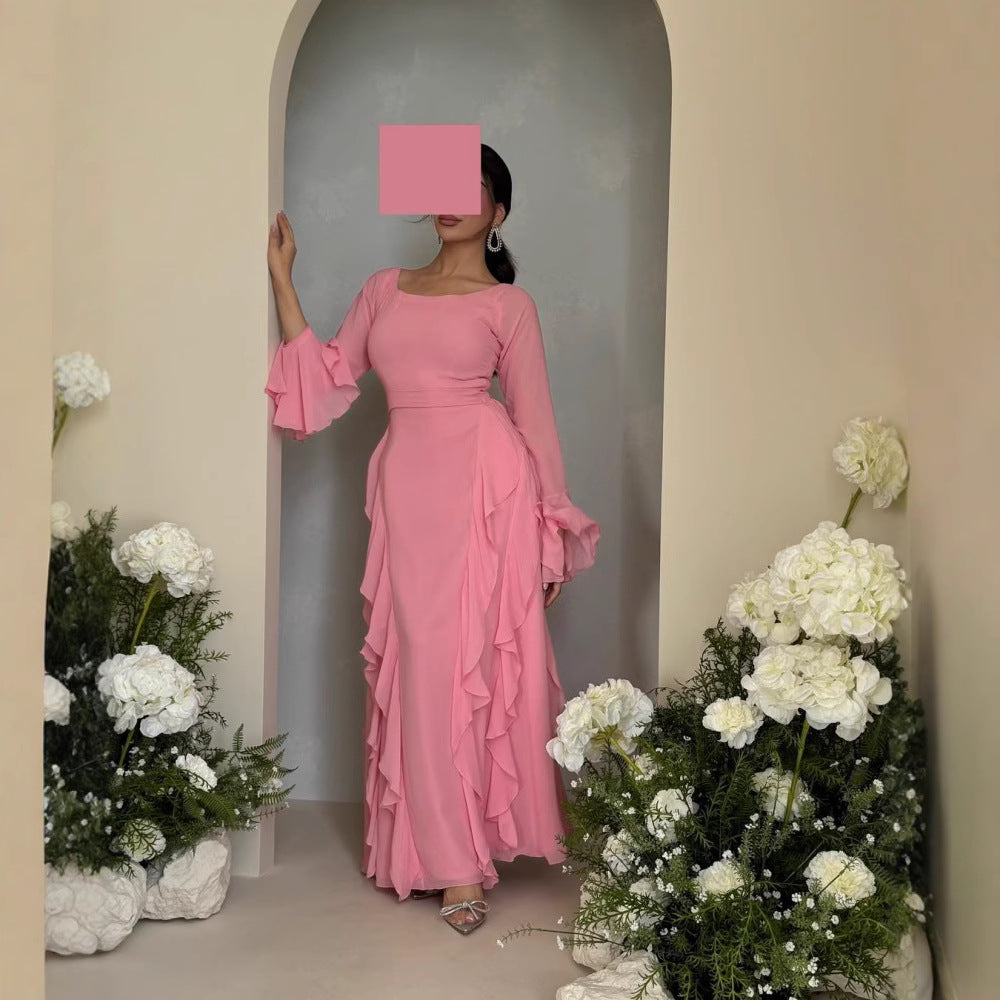 Women's Comfortable Beautiful Chiffon Wave Dress Dresses